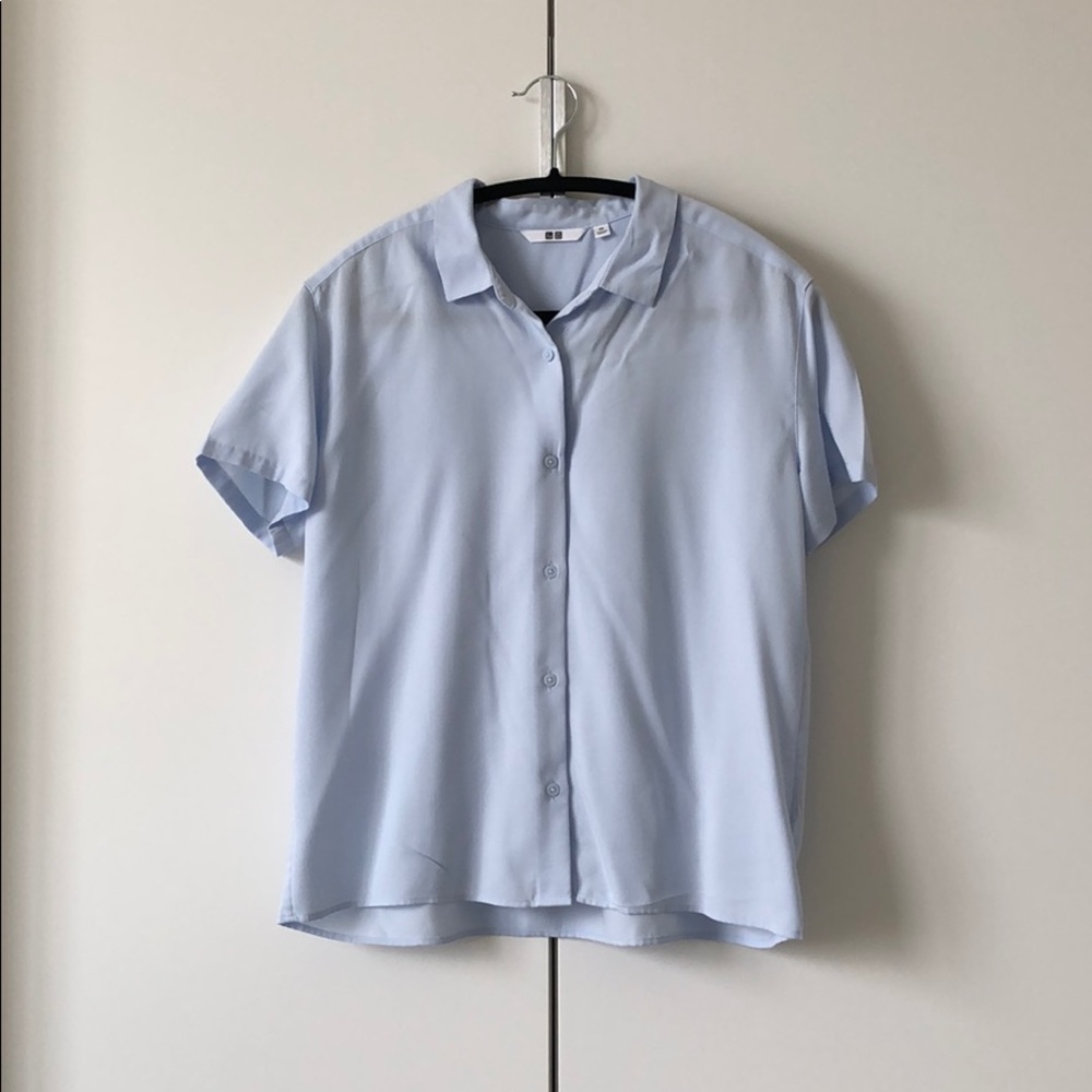 Rayon Short Sleeve Blouse
